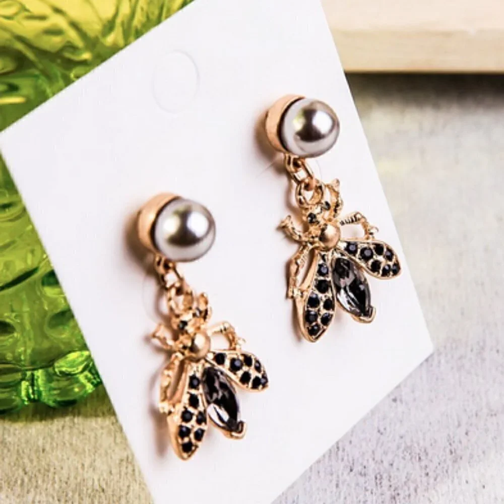 Animal crystal gypsy drop earring jewelry